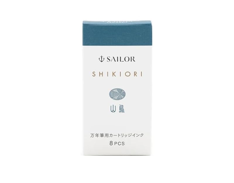 セーラー万年筆 万年筆用カートリッジインク 四季織 水性染料 8本入 (山鳥)