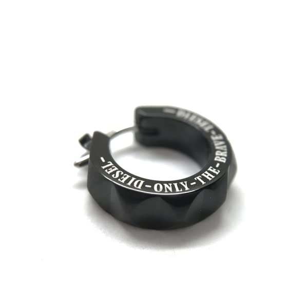 DIESEL ディーゼル ピアス 片耳用 シングル メンズ レディース アクセサリー ジュエリー ブラック ユニセックス [並行輸入品]