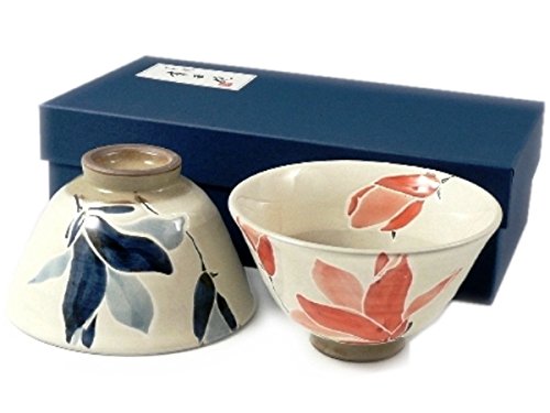 有田 波佐見焼 勲山窯 もくれん 組茶碗(夫婦茶碗)