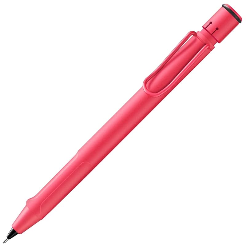 LAMY サファリサンセットコーラル - 人間工学に基づいたグリップとボディを備えたシャープペンシル。丈夫なASAプラスチック製。描画や筆記に最適 - LAMY M 41細字リフィル0.5mm、消しゴムチップ付き。