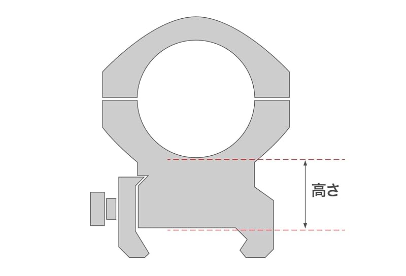 NOVEL ARMS AR-15 Hi-MOUNT Heigh (30mm 1inch) NA-O-N-92