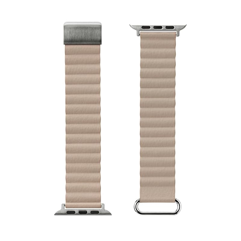 Apple Watch 42 / 41 / 40 / 38mm用 PUレザーマグネットバンド アイボリー