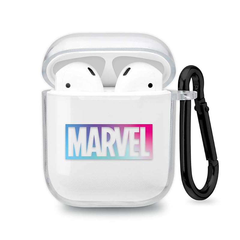 Premium Style AirPods 充電ケース用 抗菌ソフトケース (AirPods, MARVELロゴ)