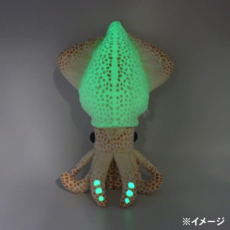 光る!ホタルイカ ぬいぐるみ 30㎝ 蓄光生地