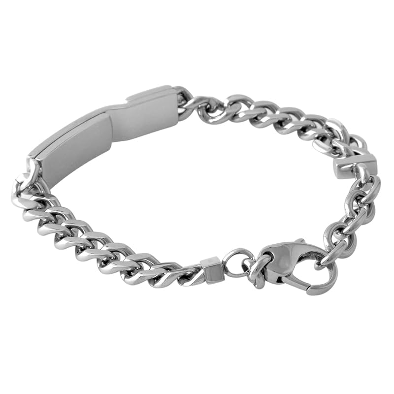 [ディーゼル] DIESEL ロゴプレート＆チェーン ブレスレット DX0966040 [並行輸入品]