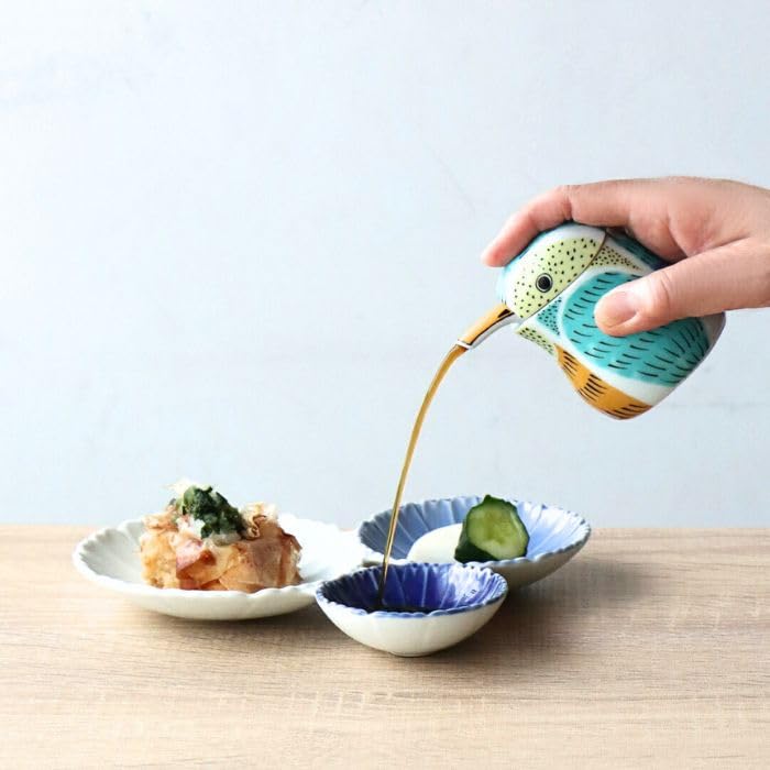 醤油差し 有田焼 陶器 カワセミ 翡翠 垂れない おしゃれ ギフト 和食器 soy sauce