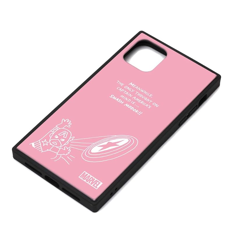 PGA Premium Style iPhone 11 Pro Max ガラスハイブリッドケース [キャプテン・アメリカ/ピンク] ケース