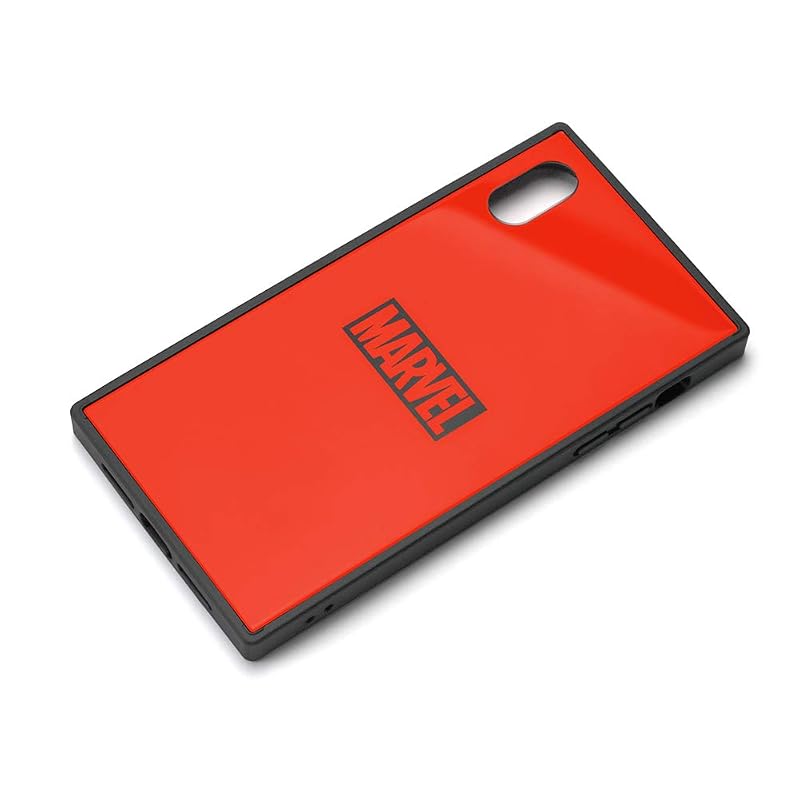 Premium Style iPhone XR用 ガラスハイブリッドケース [ロゴ／レッド]