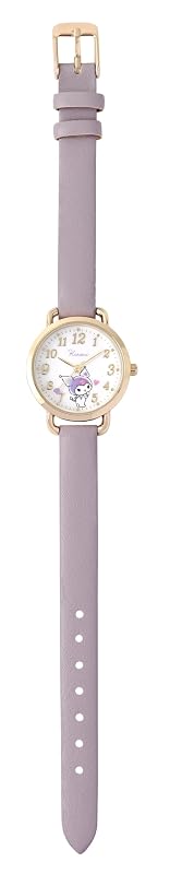 Fieldwork(フィールドワーク) 腕時計 レディース アナログ サンリオ キャラクターズ かわいい 合皮 ベルト 通勤 通学 ビジネス ハート針ウォッチ クロミ パープル SNR001-3
