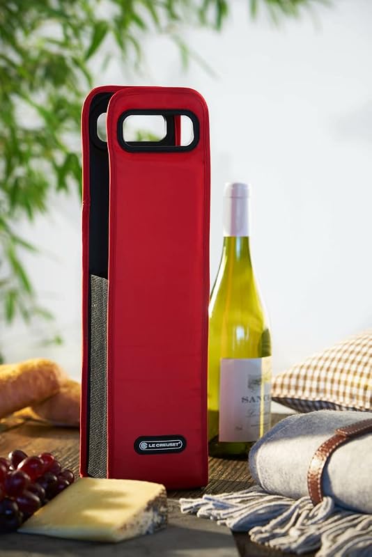 ル・クルーゼ(Le Creuset) ワイン アクセサリー アイスクーラースリーブ チェリーレッド バッグタイプ 持ち運び 保冷 ボジョレー ヌーボー【日本正規販売品】
