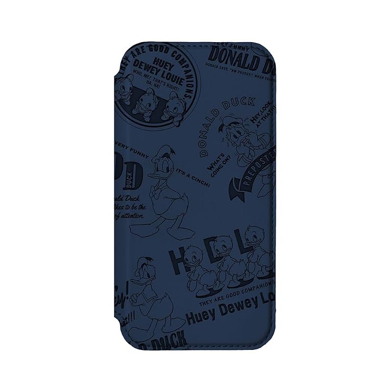 iPhone16Pro 用 ガラスフリップケース [ドナルドダック] PG-D24BGF02DND