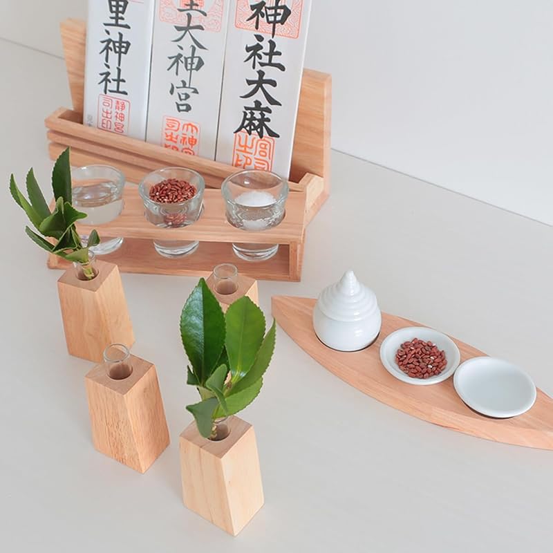 神棚 神具 モダン Lotus raise 1対 2本 榊立て 瓶子 兼用 モダン神具 さかき お供え お祀り 神棚 榊 お神酒 酒 おしゃれ 小型