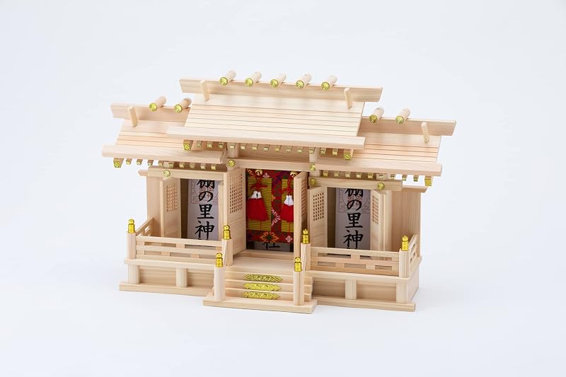 神棚の里 神棚 屋根違い三社 開運(中)