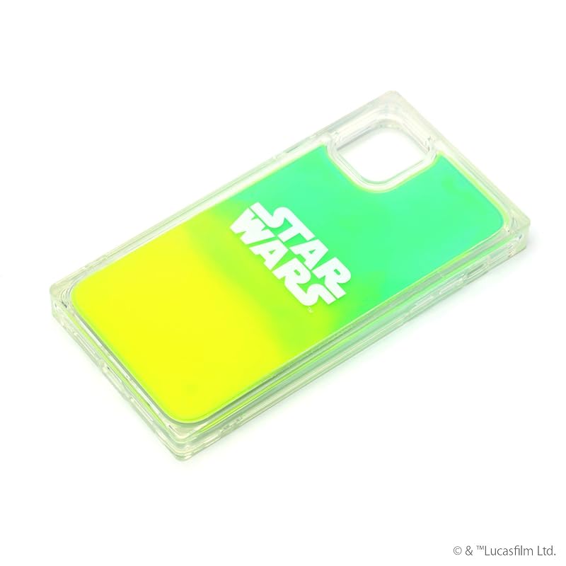 Premium Style iPhone 11用 ネオンサンドケース [ロゴ/グリーン&イエロー]
