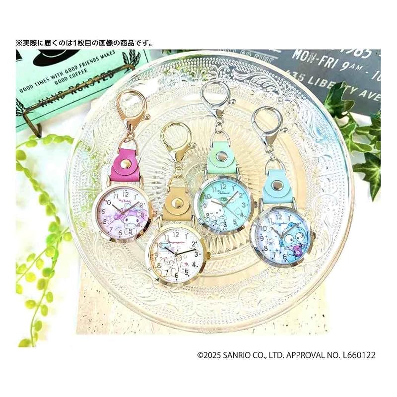 Fieldwork(フィールドワーク) 懐中時計 レディース アナログ キーホルダー サンリオ キャラクターズ かわいい ナスカン 通勤 通学 ビジネス おすましKC ウォッチ G マイメロディ ピンク SNR-003-4