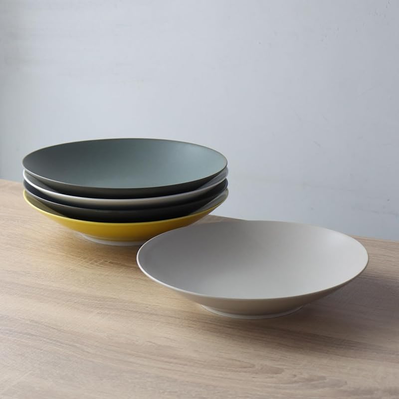 波佐見焼 Natural シリーズ ボウルプレート ネイビー 光春窯 陶磁器 日本製 (Navy, Bowlplate)