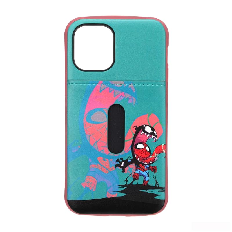 Premium Style iPhone 12 mini用 タフポケットケース スパイダーマン&ヴェノム