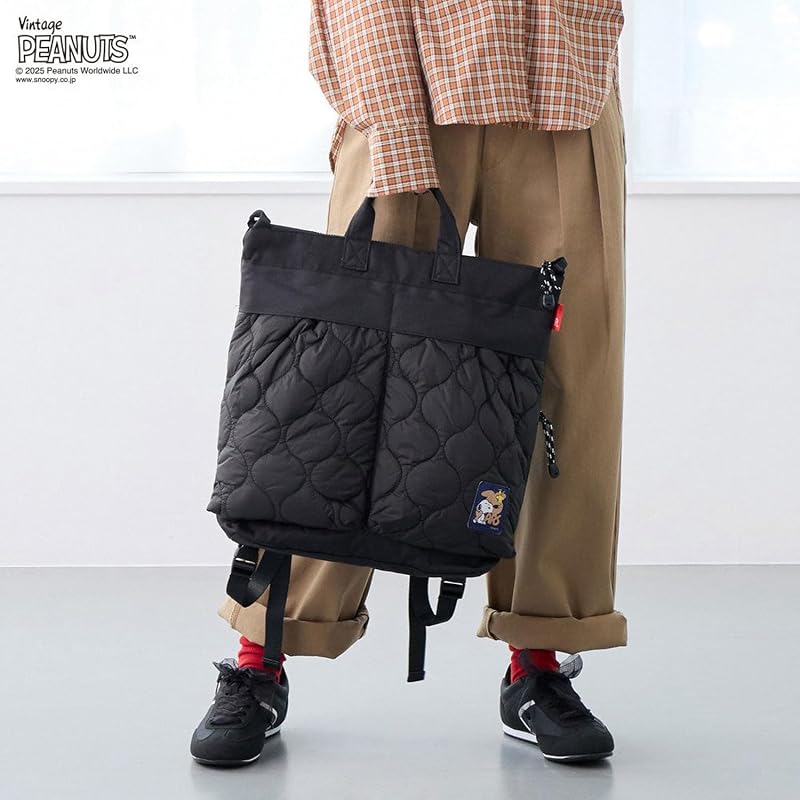 [ルートート] スヌーピー[リュック]IP.セオルー.パフ.Peanuts-0R ヘルメットバッグ型リュック ピーナッツ【KHAKI 】