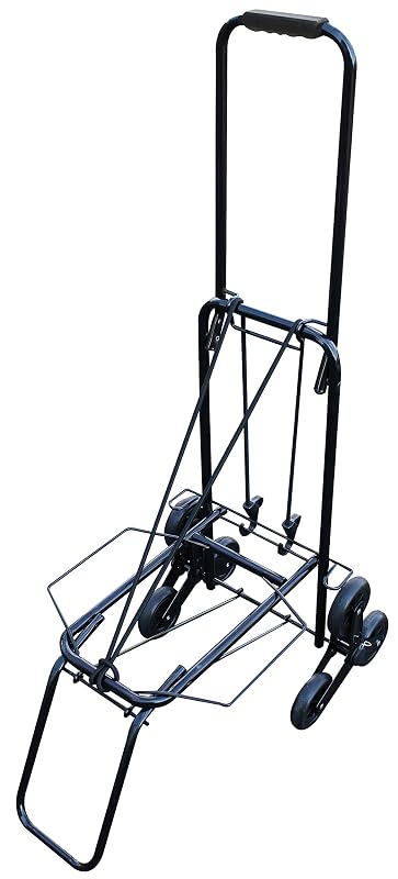 Field Life ステップキャリーカート OFB15D ブラック アウトドア 大型荷物運搬 折りたたみ式