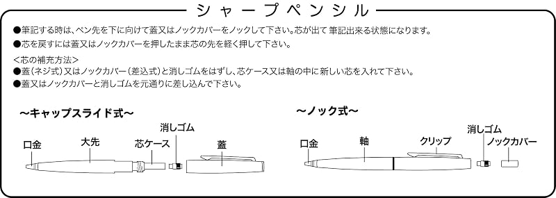 セーラー万年筆 シャープペン プロフィット 0.5 21-0503-520 ブラック
