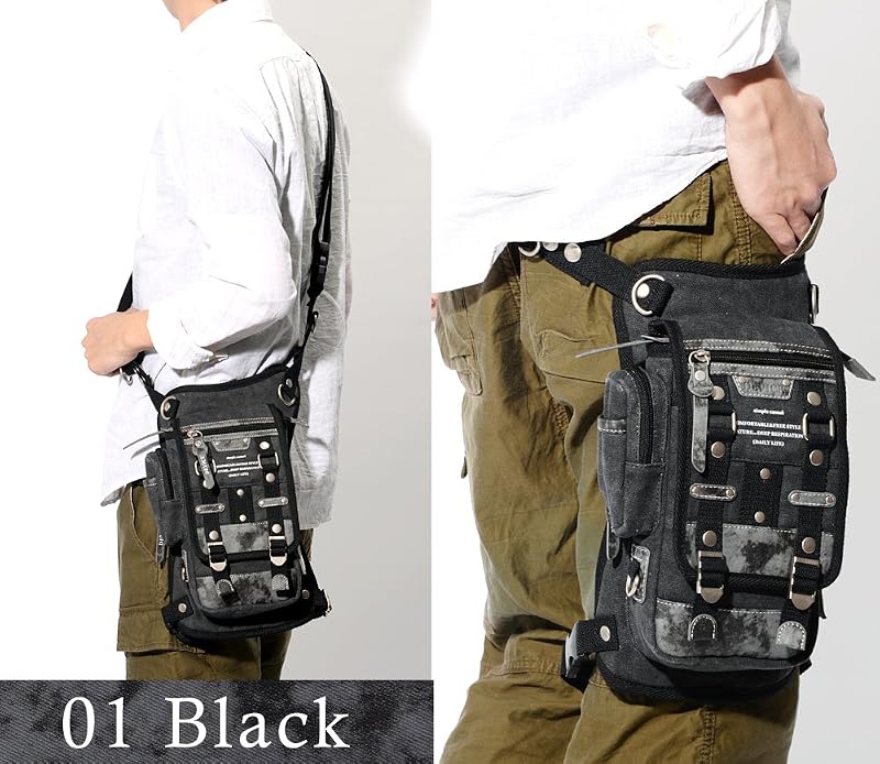 [デバイス] Haze3 2way レッグポーチ -ブラック
