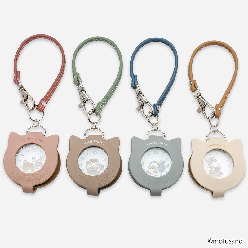Fieldwork(フィールドワーク) 懐中時計 キャラクター レディース アナログ モフサンド mofusand ルーペ 付き ストラップ サメにゃん ブルー MSD006-3