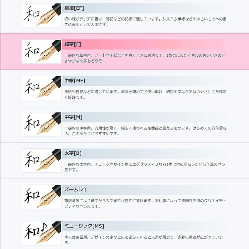 セーラー万年筆 万年筆 ファシーネ 細字 ホワイト 11-0725-210