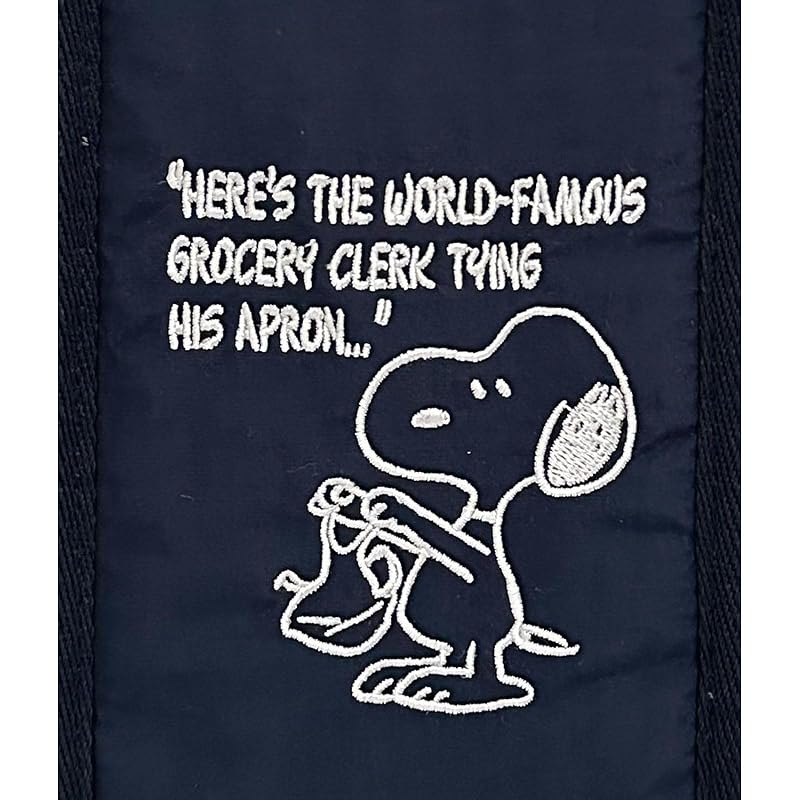 [ルートート] 8605 SNOOPY スヌーピー 簡易保冷 ランチ トートバッグ IP サーモK デリ Peanuts-9B (01 APRON ネイビー)