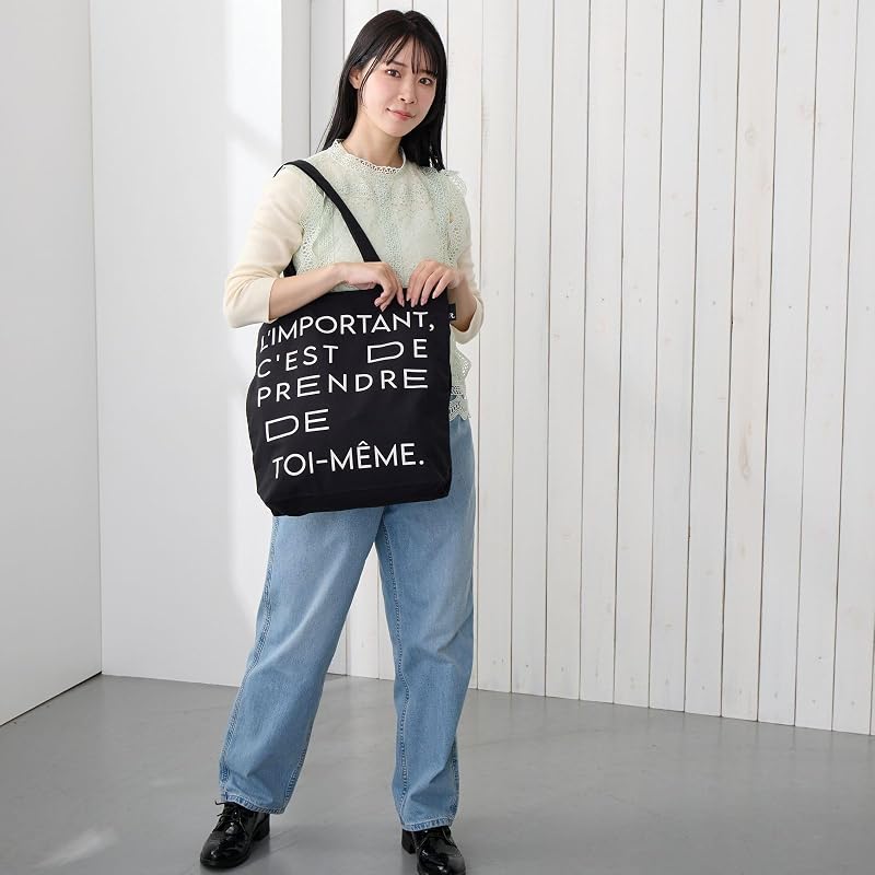 [ROOTOTE] [ルートート]タテ型 トートバッグ ロゴ メッセージ SC トール リサイクルコットン (101905 ターコイズ)