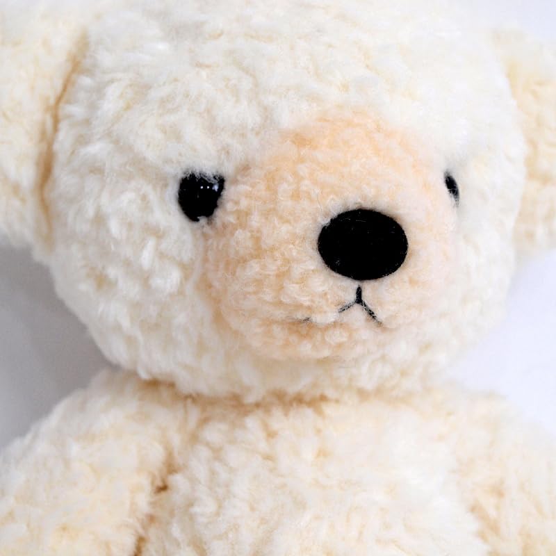 童心オリジナル 日本製 クマのフカフカ M ぬいぐるみ 高さ29cm クリーム