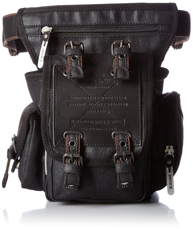 [デバイス] ウエストバッグ Work レッグポーチ ブラック/ブラック