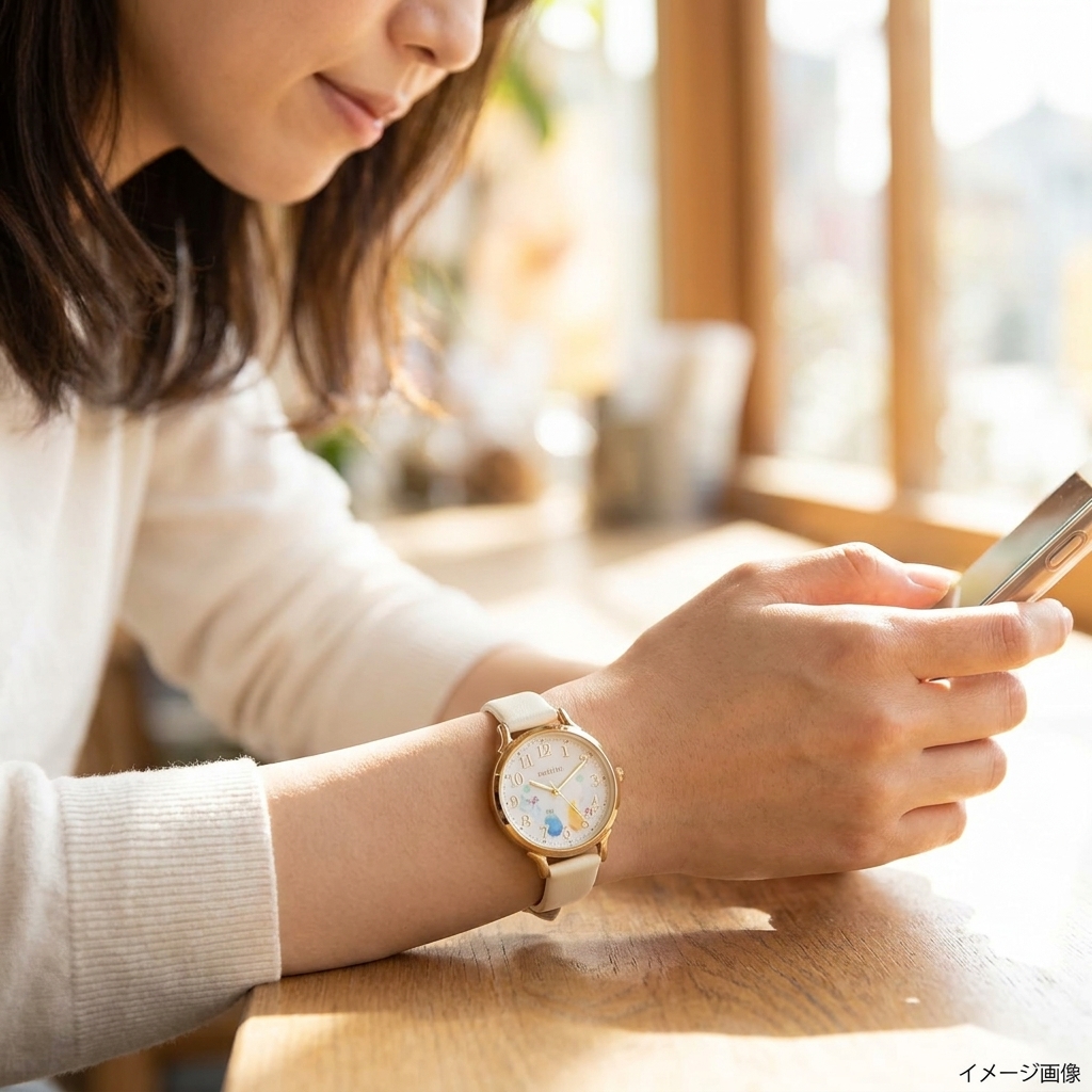 [フィールドワーク] 腕時計 アナログ シロップ 革ベルト GY006-1 レディース ホワイト